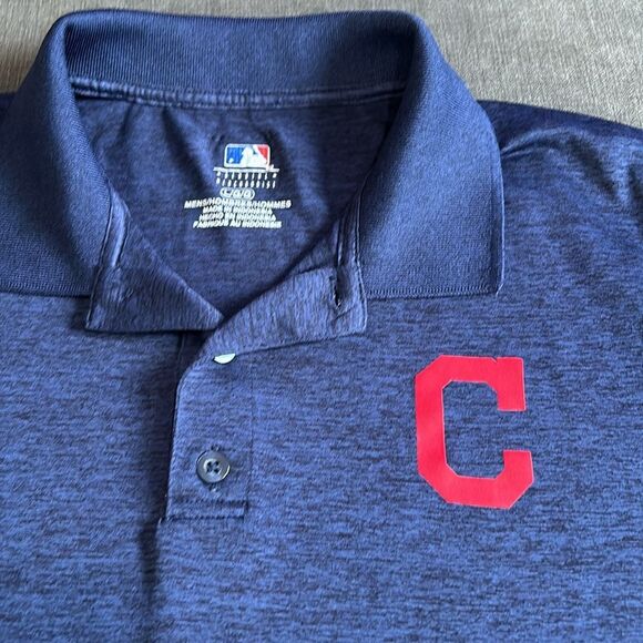 Cleveland Indians Polo-MLB Genuine Merchandise-Men’s Large - Picture 2 of 4